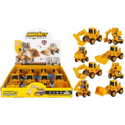 Jucării și Jocuri pentru copii - Utilaj de constructie MegaCreative 501590, 15cm, diverse modele, plastic, galben, 3+ ani