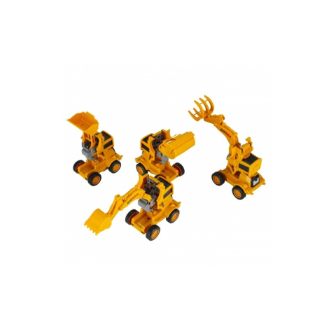 Utilaj de constructie MegaCreative 501590, 15cm, diverse modele, plastic, galben, 3+ ani [17]
