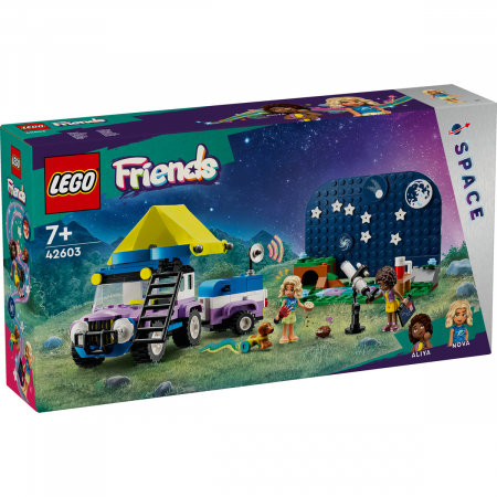 LEGO Friends - Vehicul de camping pentru observarea stelelor, varsta de la 7 ani la 10 ani