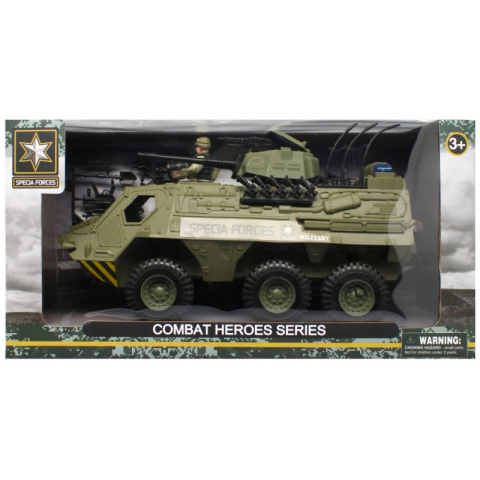 Jucării și Jocuri pentru copii - Vehicul militar de transport si asalt MegaCreative 502162, 32cm, plastic, verde, 3+ ani