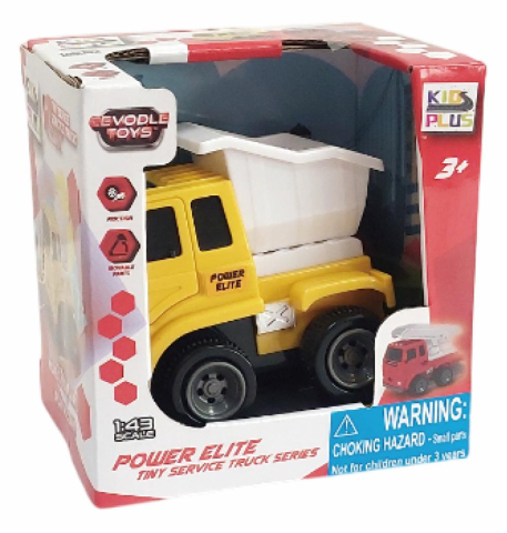 Vehicule cu frictiune, scara 1/43, 10cm, basculanta galbena [1]