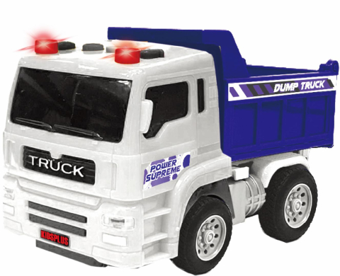 Jucării și Jocuri pentru copii - Vehicule cu lumini, sunete si frictiune, scara 1/24, 17cm,basculanta