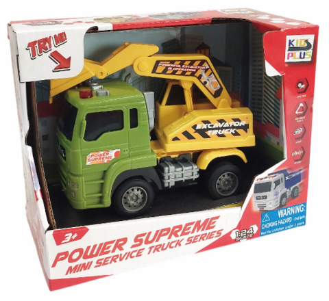 Vehicule cu lumini, sunete si frictiune, scara 1/24, diverse modele- excavator, macara si basculanta [3]