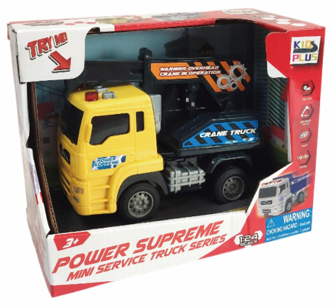 Vehicule cu lumini, sunete si frictiune, scara 1/24, diverse modele- excavator, macara si basculanta [4]