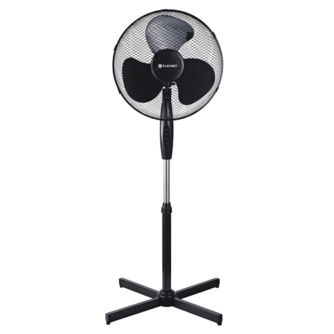 Electrocasnice & Climatizare - Ventilator 16 cu picior Platinet PSF1616B, 40W, 3 viteze, stanga/dreapta, baza 50x50, h 120cm, negru