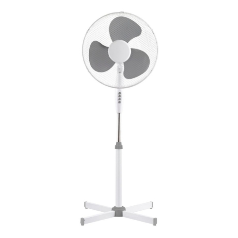 Electrocasnice & Climatizare - Ventilator 16 cu picior Platinet PSF1616G, 45W, 3 viteze, stanga/dreapta, baza 60x60, h 120cm, gri