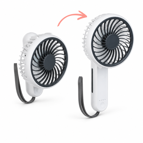 Ventilatoare si aer conditionat - Ventilator Portabil Pliabil Alb cu USB 4W Ø21cm