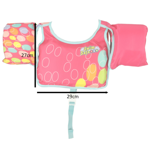 Vesta de inot cu maneci pentru Copii, Reglabila, Swim Safe, Roz, 3-6 Ani [4]