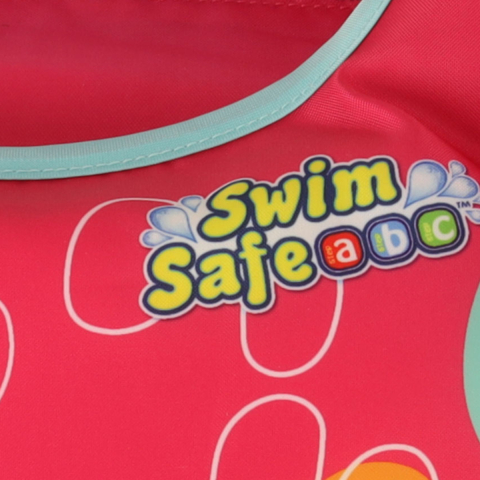 Vesta de inot cu maneci pentru Copii, Reglabila, Swim Safe, Roz, 3-6 Ani [2]