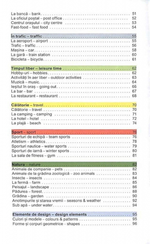 Vocabularul de baza in imagini - Limba engleza [4]