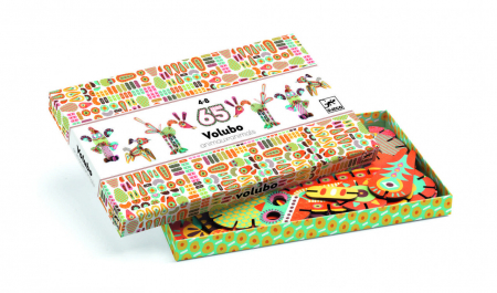Jucării Educative pentru copii - Volubo - Animale, Set construit animale, 65 piese, Djeco, varsta 3 - 6, 6 - 9 ani, Baiat, Fata
