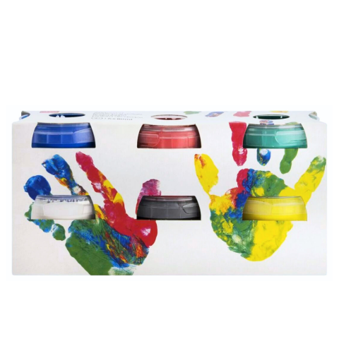 Art & Craft si Artizanat - Vopsea pentru pictura cu degetele (6 culori)