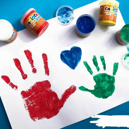 Vopsea de pictat cu degetele pentru copii Carioca Baby Finger Paint. [5]