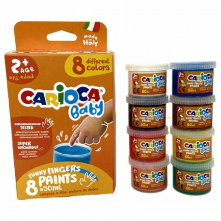 Vopsea de pictat cu degetele pentru copii Carioca Baby Finger Paint. [4]
