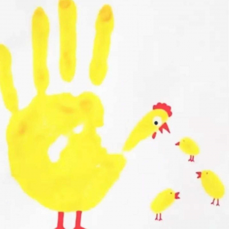 Vopsea de pictat cu degetele pentru copii Carioca Baby Finger Paint. [7]
