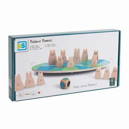 Jucării și Jocuri pentru copii - Vulpi versus iepurasi!, joc de echilibru, BS Toys, 4-10 ani