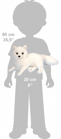 Vulpita Arctica - Jucarie Plus Wild Republic 20 cm [6]