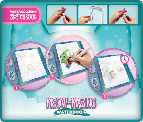 Waterbook: Carte de colorat Gabby's Dollhouse & pisicute [2]
