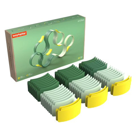 Jucării și Jocuri pentru copii - Waytoplay Arches, Builder set cu 54 piese, copii varsta 3-9 ani