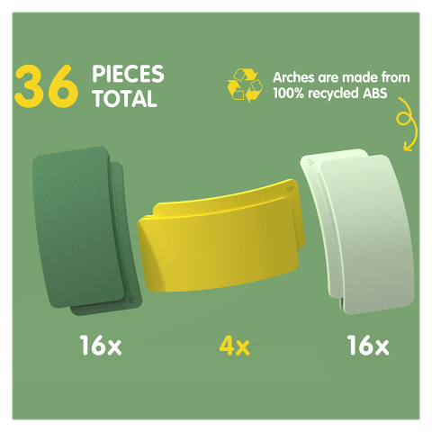 Waytoplay Arches, Creator set cu 36 piese, copii varsta 3-9 ani [4]