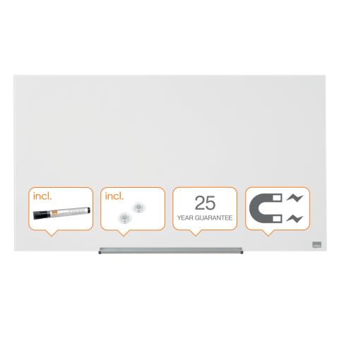 Organizare, arhivare, prezentare - Whiteboard magnetic sticla widescreen 45" diamond nobo