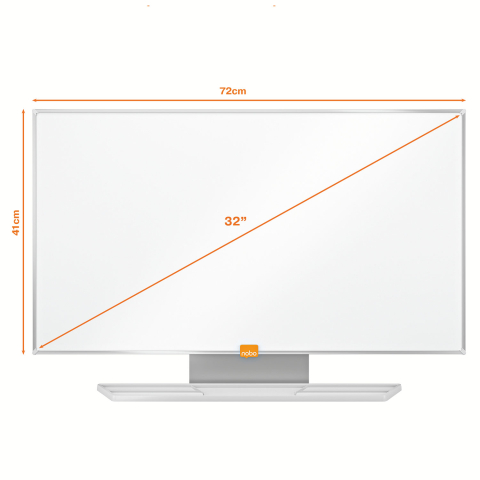 Whiteboard magnetic widescreen 32"(721*411mm) nano clean nobo [2]
