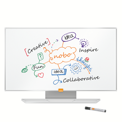 Whiteboard magnetic widescreen 32"(721*411mm) nano clean nobo [4]