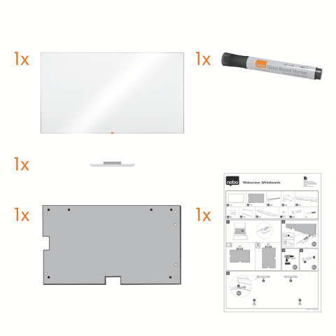 Whiteboard magnetic widescreen 70"(1561*883mm) nano clean nobo [4]