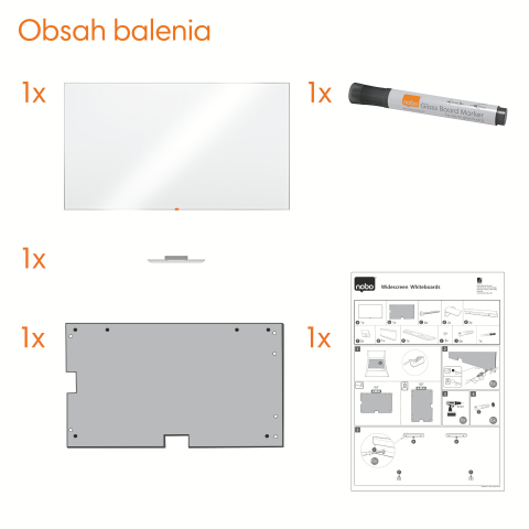 Whiteboard magnetic widescreen 85"(1894*1071mm) nano clean nobo [4]