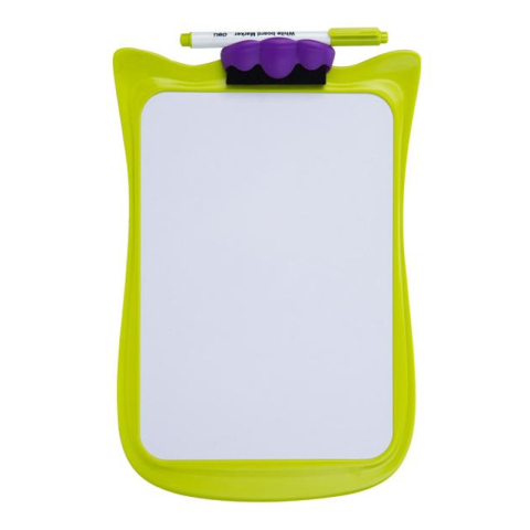 Whiteboard scolar cu rama plastic 30*21cm deli [1]
