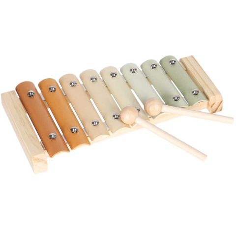 Xilofon Educational din Lemn pentru Copii, Instrument Muzical Colorat cu Baghete, 8 Note [1]