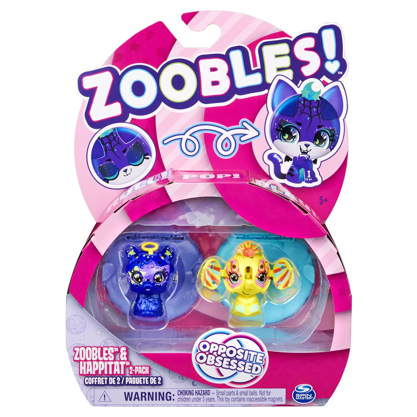 Jucării și Jocuri pentru copii - Zoobles pachet animalute de transformare llama si elefant, varsta de la 5 ani la 12 ani