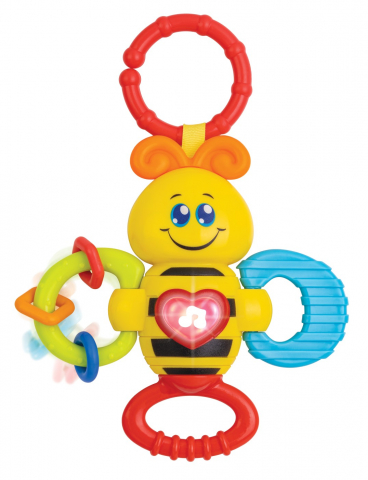 Zornaitoare albinuta cu sunete si lumini pentru bebelusi, winfun, varsta de la 3 luni la 2 ani [1]