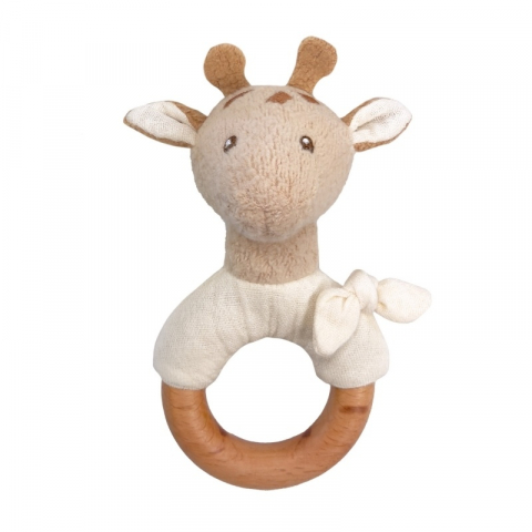 Jucării și Jocuri pentru copii - Zornaitoare din lemn Girafa Leoni, Egmont Toys, varsta 0 - 1 ani, Baiat, Fata