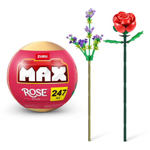 Seturi de construcție - Zuru Max - Set de constructie, Colectie de trandafiri copii varsta 3 ani +