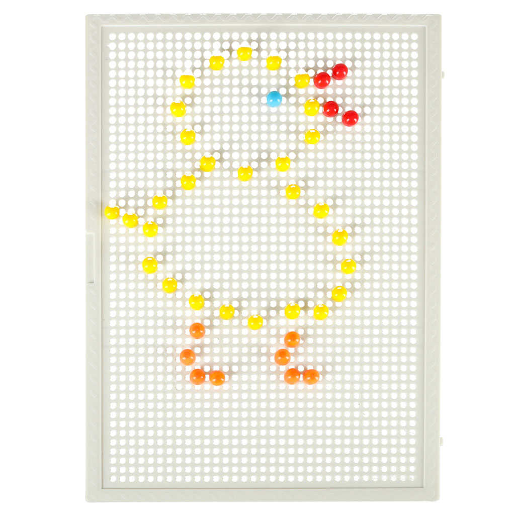 Joc Puzzle Creativ Mozaic cu 296 Pioneze si Pini Colorati - Micostore