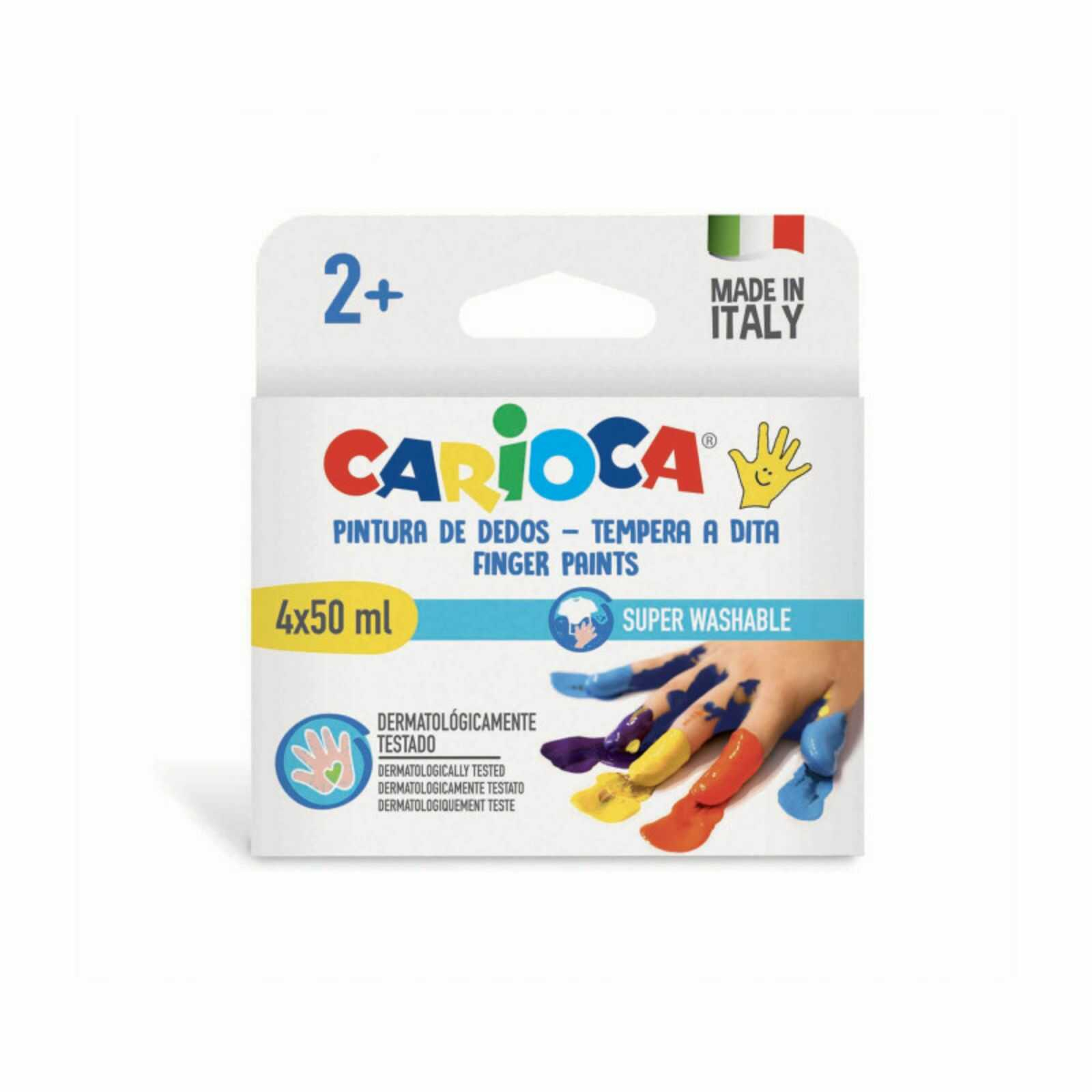 Carioca baby fingerpaint 6 color set of 80ml
