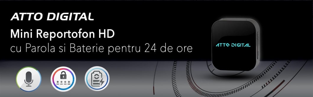 atto digital - reportofon spion cu activare vocala
