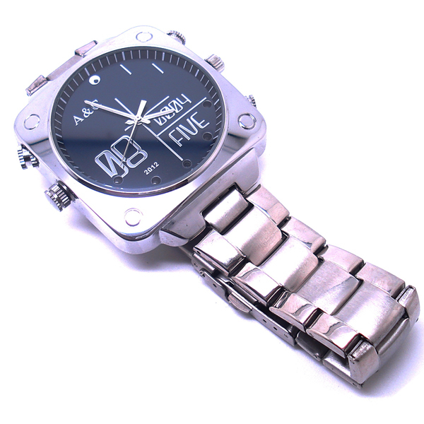 Cameră Video Spion DVR, Night Vision Mascată în Ceas de Mâna, Brățară Metalică, Rezoluție 1080P [2]