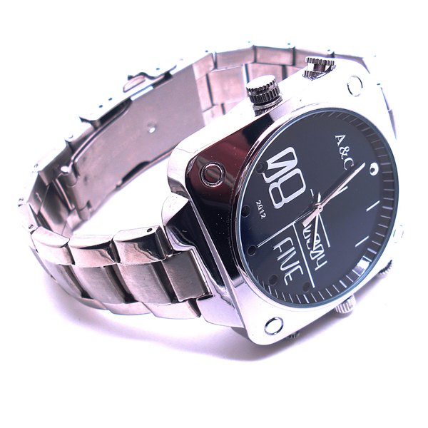 Cameră Video Spion DVR, Night Vision Mascată în Ceas de Mâna, Brățară Metalică, Rezoluție 1080P [3]