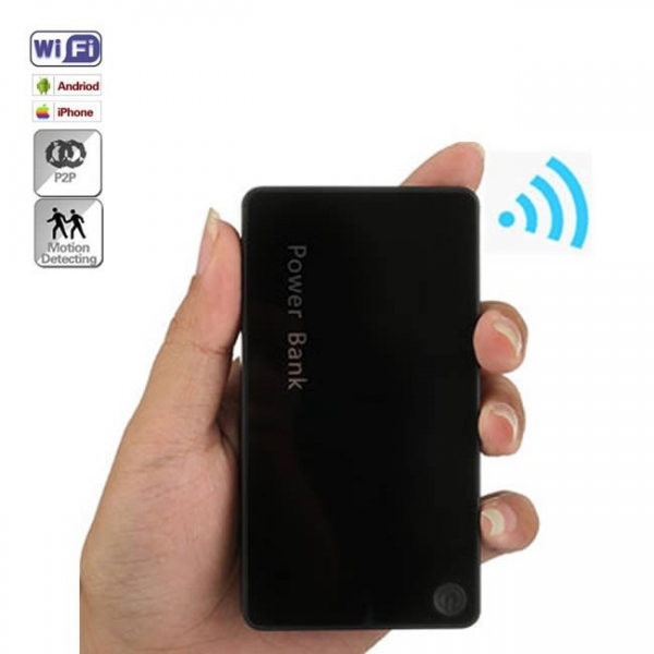 Minicamera Video Spy Ascunsa in Baterie Externa Telefon DVR, Wi-Fi IP, P2P, 1920x1080p, 64GB [2]