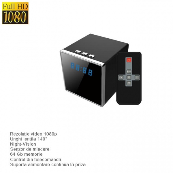 Micro camera video cu nightvision camuflata in ceas de birou DVR cu senzor de miscare [3]