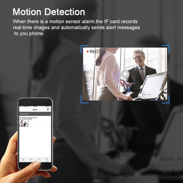 Microcamera Ip spion mascata in ceas de birou [8]