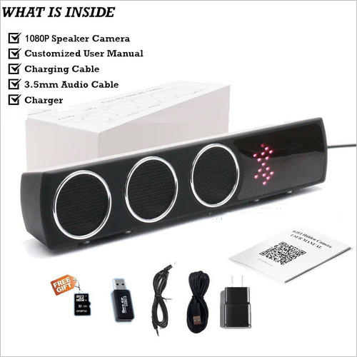 Boxă  Bluetooth Cameră Spion cu Filmare pe Timp de Noapte, Wi-Fi, IP, P2P, Rezoluție Video 4K [2]