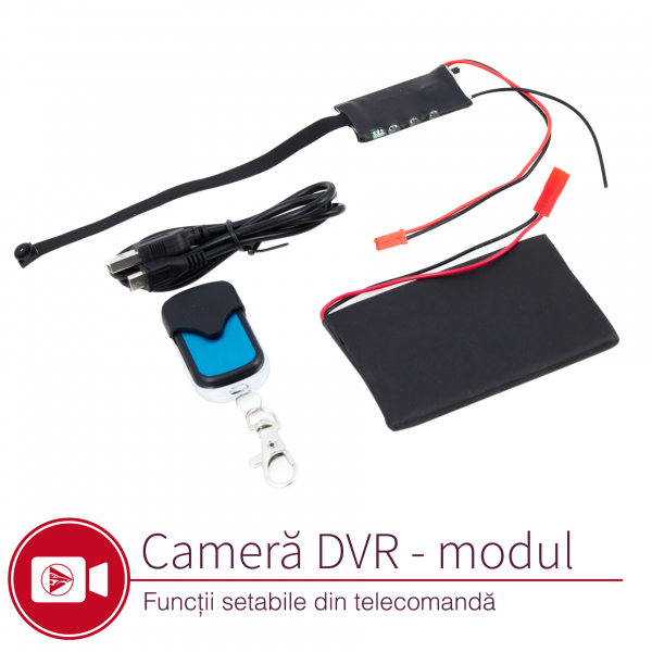 Cameră Video Spion Modul Integrabil | 8mm -12 ore - 32GB | Senzor de Mișcare și Telecomandă | MCS8MM32GB [2]