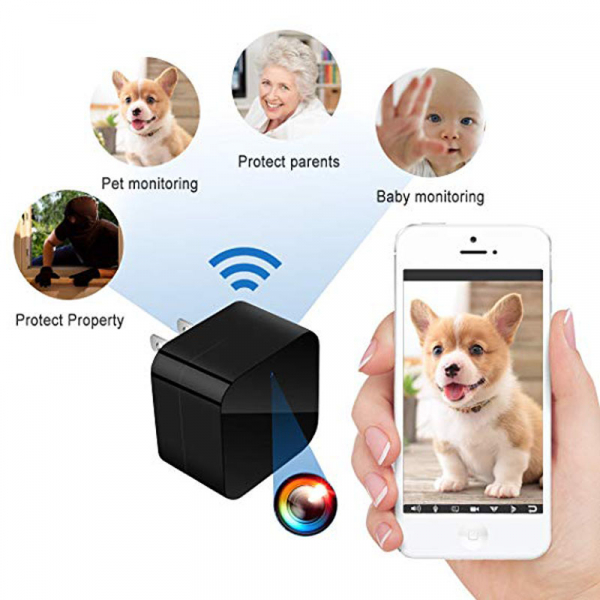 Camera Video Spy cu Rezolutie HD Aascunsa in Incarcator USB, WIFI, Ip, p2p, DVR, 128 GB, Alimentare Permanenta [2]