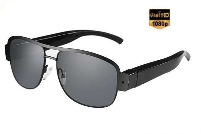 Minicamera video spy camuflata in ochelari de soare, card microSD 32Gb [1]