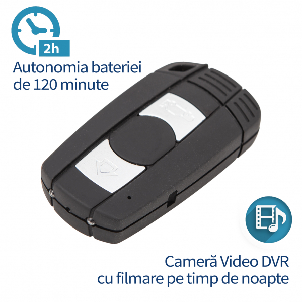 cheie bmw camera spy night vision 32 gb senzor miscare [2]