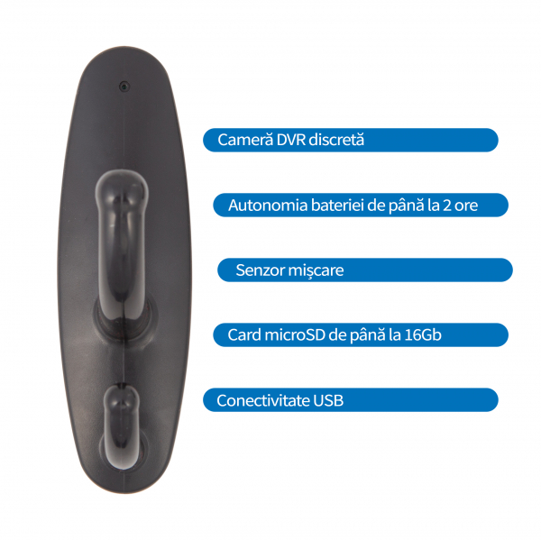 Camera Video Spy cu Rezolutie 640x480p Integrata in Cuier - Model CCS055 [3]