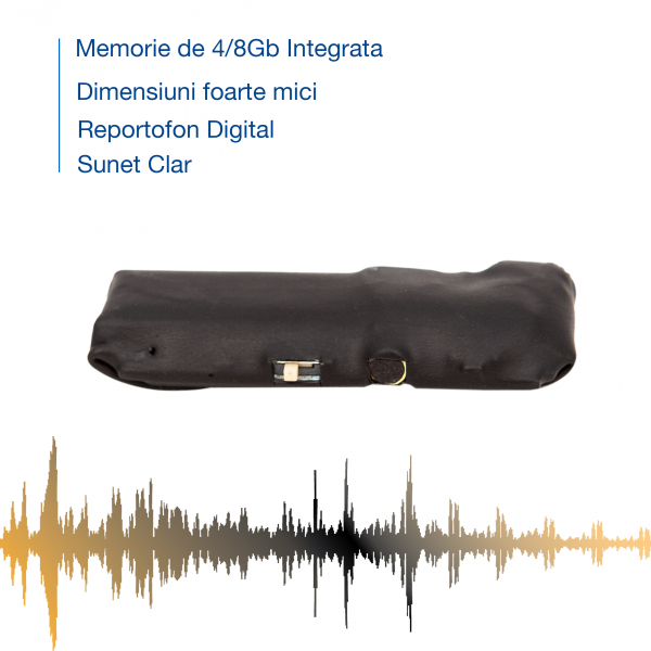 Reportofon Spion cu Activare Vocala – cel mai mic , 7 grame – 8 GB -152 de Ore Stocare - Sublimo-8GbVA [2]